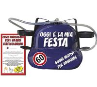 Bombo Casco portalattine per la festa di compleanno dei 60 anni