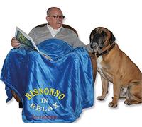 Bombo Plaid per Il Bisnonno (Blu)