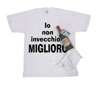 Bombo T-Shirt in Bottiglia Compleanno io Non invecchio miglioro