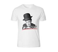 Bombo T-Shirt Totò e io Pago (Bianco, XLarge Uomo)