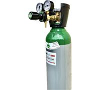 BOMBOLA ARGON 10 LT. 200 BAR PURO 99,9% CON RIDUTTORE DI PRESSIONE CARICA