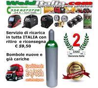 BOMBOLA ARGON 5-7-10-14-27-50 LT. PURO 99,9% PIENA ANCHE CON RIDUTTORE