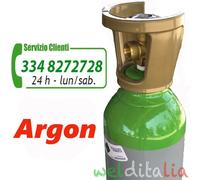 BOMBOLA ARGON 5 LITRI RICARICABILE 200 BAR PUREZZA 99,9% CARICA
