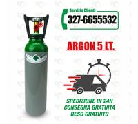 Bombola Argon da 5 Litri, completa di carica.