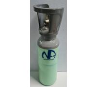 BOMBOLA CO2 2KG. RICARICABILE ATT. 1/2" COMPLETA DI VALVOLA RESIDUALE - H. 460