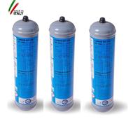 Bombola Co2 600 grammi usa e getta attacco 11 mm Set 3 Pezzi