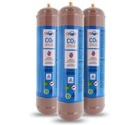 BOMBOLA CO2 600gr USA E GETTA RICAMBIO PER REFRIGERATORI GASATORI ACQUA 3 PZ