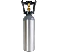 Bombola Co2 alimentare 2Kg in Alluminio Piena Ricaricabile + Valvola Residuale