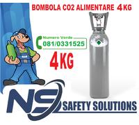 BOMBOLA CO2 ALIMENTARE 4 KG NETTI ANIDRIDE CARBONICA RICARICABILE CERTIFICATA