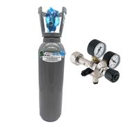 BOMBOLA CO2 PIENA 4 KG CON RIDUTTORE ALIMENTARE ANIDRIDE CARBONICA RICARICABILE