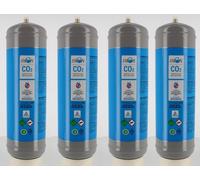 Bombola Co2 Usa e Getta 1200gr ALIMENTARE Erogatore Acqua Frizzante 4 PZ