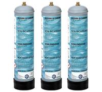 Bombola Co2 usa e getta da 600gr set da 3 Pezzi