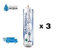 BOMBOLA CO2 USA E GETTA X3 pezzi E290 600 gr GASATORE DEPURATORE attacco 11x1