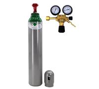 Bombola del gas Argon (100%), gas per saldatura, 8 litri, TIG/WIG MIG, con riduttore grande