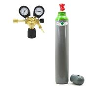 Bombola del gas con riduttore MIX Argon (82%)+CO2 10 litri 1.9m3 gas di saldatura MIG/MAG TIG