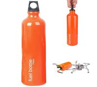 Bombola di carburante portatile in lega di alluminio da 750 ml, contenitore di olio combustibile addensato per escursionismo in campeggio all'aperto, tanica di benzina a prova di perdite - Bombola