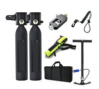 Bombola Di Gas Riserva Emergenza Subacquea Portatile Dotata Un Set Completo Bombole Ossigeno For Respiratori Subacquei(Black Package E)