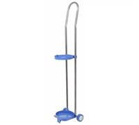 bombola di ossigeno, Carrello porta bombole portatile da 31,5 37,4 43,3 pollici, supporto for di gas con ruote, acciaio inossidabile for uso domestico(15Liter(37.4 inch))