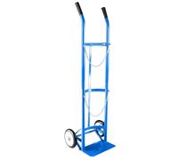 bombola di ossigeno, Supporto for bombola di ossigeno portatile con ruote for singola/ripiano fisso for gas, for lo stoccaggio bombole da 40/50 litri(Blue,NonRetractable)