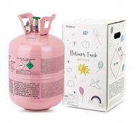 Bombola Elio gas per 50 palloncini - Per gonfiare palloncini in lattice e lamina (rosa, 0,36 m3)