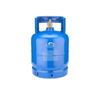 BOMBOLA GAS DA CAMPEGGIO PER PROPANO VUOTA 2/3/5KG CON RUBINETTO E MANIGLIA ALTA