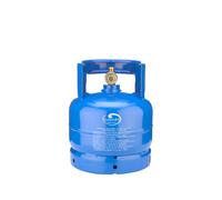 BOMBOLA GAS DA CAMPEGGIO PER PROPANO VUOTA 2/3/5KG CON RUBINETTO E MANIGLIA ALTA