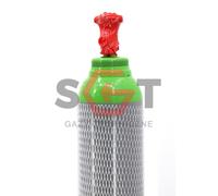 Bombola gas MIX 82% Argon + 18% CO2 10L 200BAR nuova piena saldatura MIG MAG