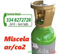 BOMBOLA MISCELA ARGON CO2 DA 14 LT. 200 BAR CARICA