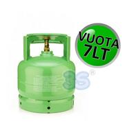 Bombola neutra vuota per stoccaggio gas refrigerante - capacità 7 Lt