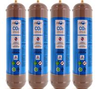 BOMBOLE CO2 600gr USA E GETTA RICAMBIO PER REFRIGERATORI GASATORI ACQUA 4 PZ