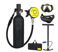 Bombole da immersione Bombola Portatile Bombola di Ossigeno, Set di Bombole per Bombole di Ossigeno Leggero Portatile Professionale da 1L con pump, Ecologico e Sicuro da Usare per la Casa All'aperto
