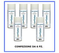 Bomboletta Aria compressa spray co2 400ml bombola cannuccia confezione 6 pezzi