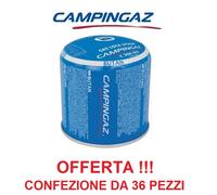 BOMBOLETTA CARTUCCIA CARTUCCE C206 GLS CAMPINGAZ BUTANO 36 PEZZI