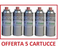 Bomboletta Cartuccia Gas Butano 4 PZ per Ricarica Fornello Cucina da Campeggio