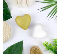 Bomboletta da bagno Cuore Bianco/Oro 120 gr - Mono ï