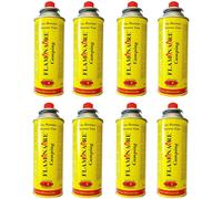 BOMBOLETTA DI GAS 220 GR PER FORNELLO A VALIGIA UNVERSALE 8 PEZZI