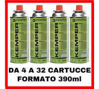 bomboletta gas butano da campeggio cartuccia ricarica per fornello kemper