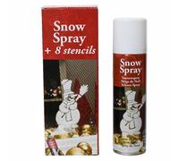 Bomboletta neve spray con 8 stencil