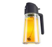 Bomboletta Spray For Olio Da Cucina A Doppio Uso, Bomboletta Spray For Olio A Prova Di Perdite, Flacone Spray In Vetro For Cucina, Uso Domestico O Corpo Della Bottiglia In Vetro(Black)