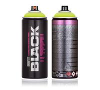 Bomboletta spray Montana Black 400 ml - Graffiti Paint - Colori Opachi - Affidabile - ad alta pressione - (IN1000 - Infra Yellow)