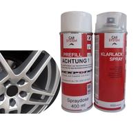 Bomboletta Spray Set A 400ml Vernice Auto Idoneo per BMW 144 Cerchi Argento