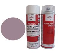 Bomboletta Spray Set Ogni 400ml Vernice Base Ral 4009 Viola Pastello + 1K