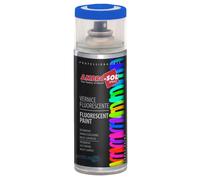 Ambro-Sol V400FLUOR5 Smalto / Vernice Finiture Speciali Fluorescenti, Ideale per Materiali che si Trovano all’Interno Abitazioni, Bomboletta Spray in Banda Stagnata Riciclabile 400 ml, Blu