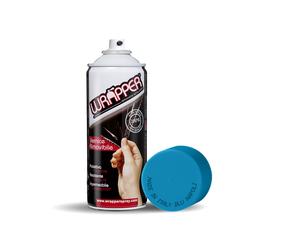 BOMBOLETTA SPRAY VERNICE REMOVIBILE PELLICOLA WRAPPING BLU NAPOLI PER AUTO MOTO