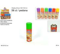 BOMBOLETTA STELLE FILANTI SPRAY CARNEVALE 6 COLORI 83 ML DA 1,3,12 PZ.