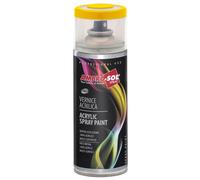 Ambro-Sol V4001023 Smalto Acrilico Multiuso, Vernice Brillante per Interni ed Esterni, Adatto per Qualsiasi Tipo di Materiale, Bomboletta Spray in Banda Stagnata Riciclabile da 400 ml, Giallo Traffico
