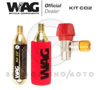 BOMBOLETTE 2PZ GONFIAGGIO RUOTA CO2 BLISTER COMPLETO + RUBINETTO ATTACCO VALVOLA