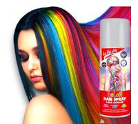 bombolette Spray da 125 ml di Colore Arancio temporaneo per Capelli, colora i Tuoi Capelli per Feste Party e Eventi sia per Bambini e Ragazzi lacca Colorata e Glitterata (Argento)