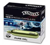 BOMBOLETTE WALTHER PURE 10P CO2 12Gr GAS UNIVERSALE LE PIU' POTENTI PER PISTOLA