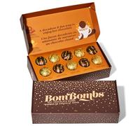 Bombombs by Thoughtfully, Set regalo di bombe al cacao classiche al latte, include 2 gusti: caramello e brownie al caramello con mini marshmallow, set di 10 pezzi
